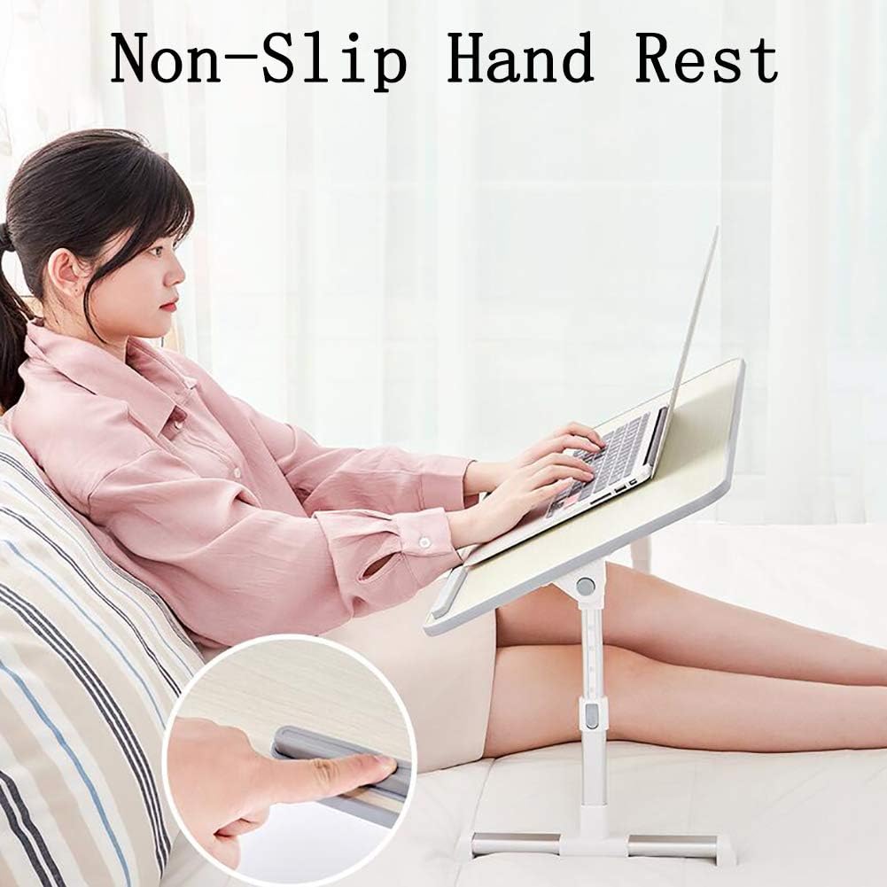 Laptop Stand Adjustable Height,Folding Laptop Table,Laptop Stand with Fan,for Bed Sofa Couch Office