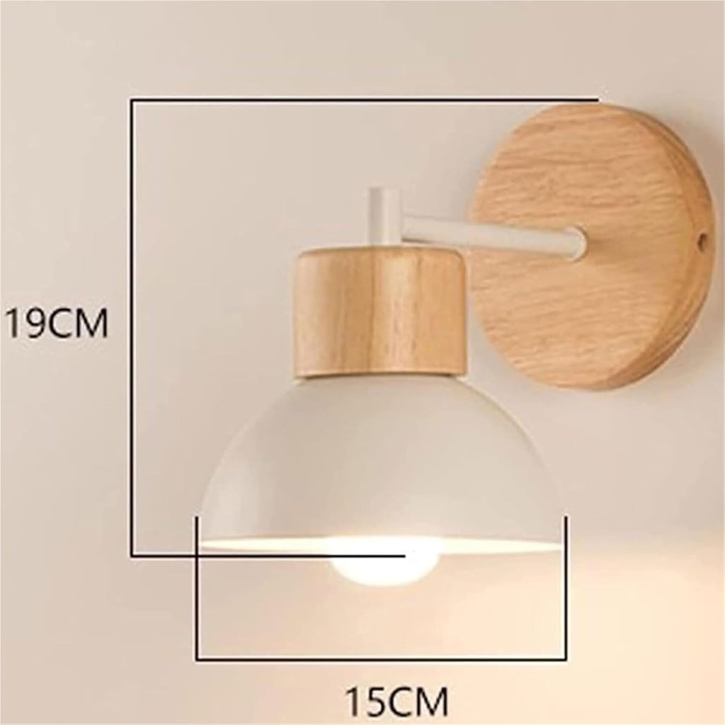 Wrought Iron Wall Sconce Modern Solid Chassis Wall Lamp Wall Mounted Lighting Fixture Wall Lamps(White)