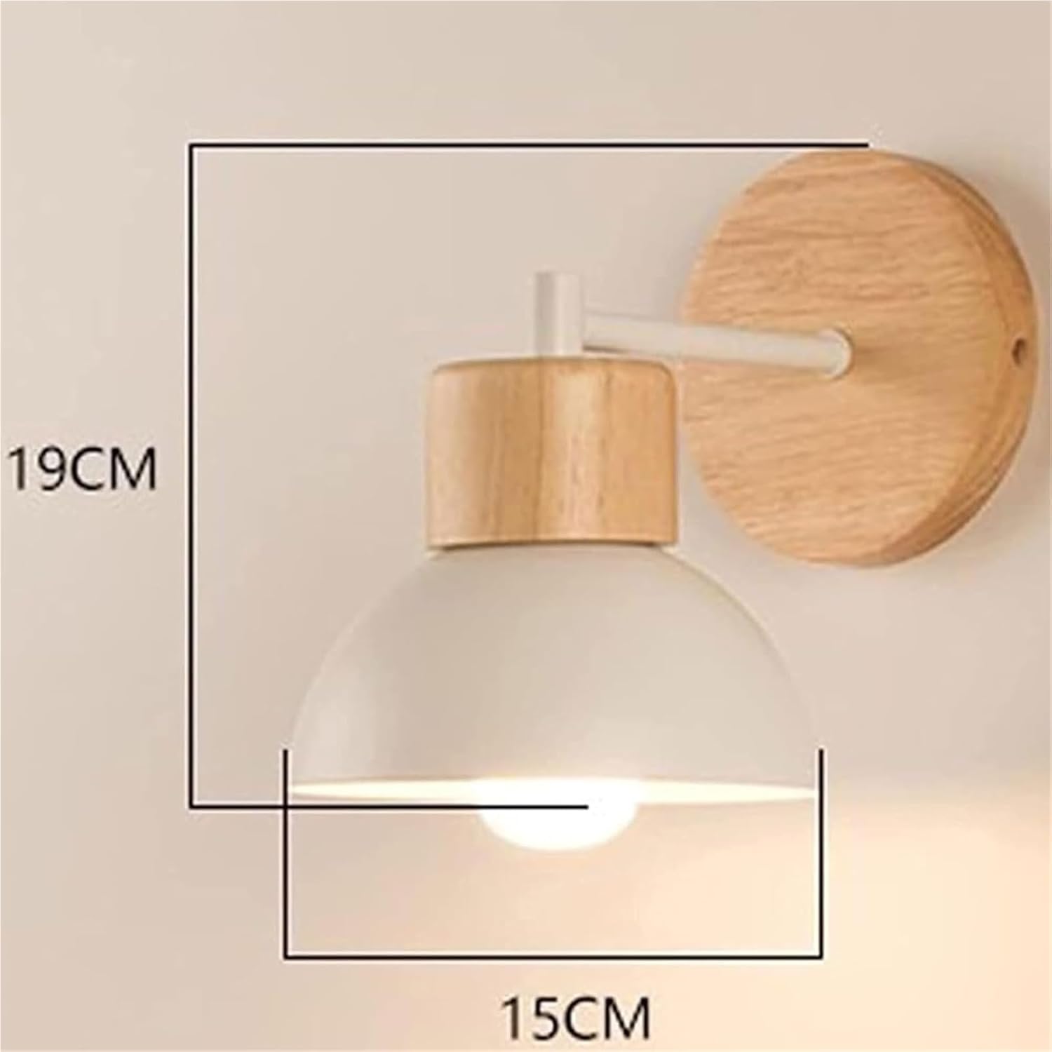 Wrought Iron Wall Sconce Modern Solid Chassis Wall Lamp Wall Mounted Lighting Fixture Wall Lamps(White)