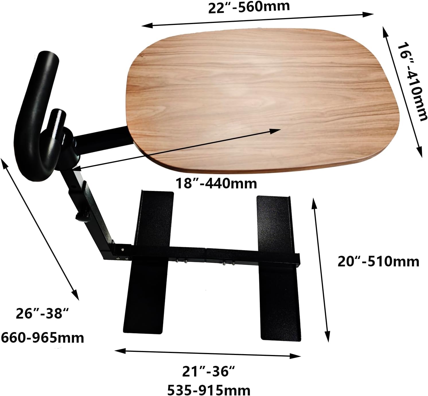 Auxiliary Standing Tray Table, 360 Degree and Height Adjustable Rotating TV and Laptop Table, Ergonomic Auxiliary Safety Standing Handle, aid Standing Independent Living