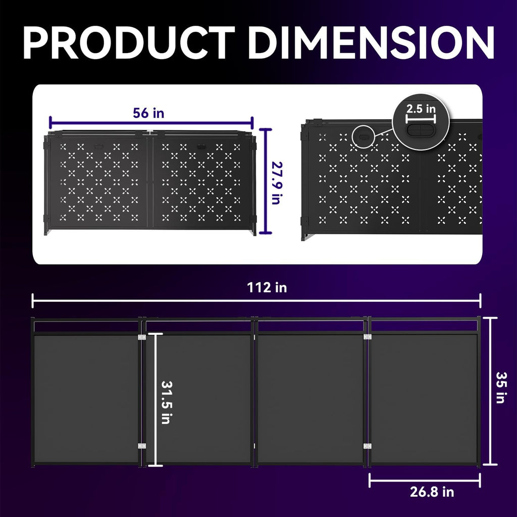 Portable DJ Booth Table,56''x28' Foldable DJ Table Stand Portable with White & Black Scrim,Adjustable D J Facade Tabl e Station Metal Frame D J Tabl e with Cable Hole for Private Events, Clubs, Bars