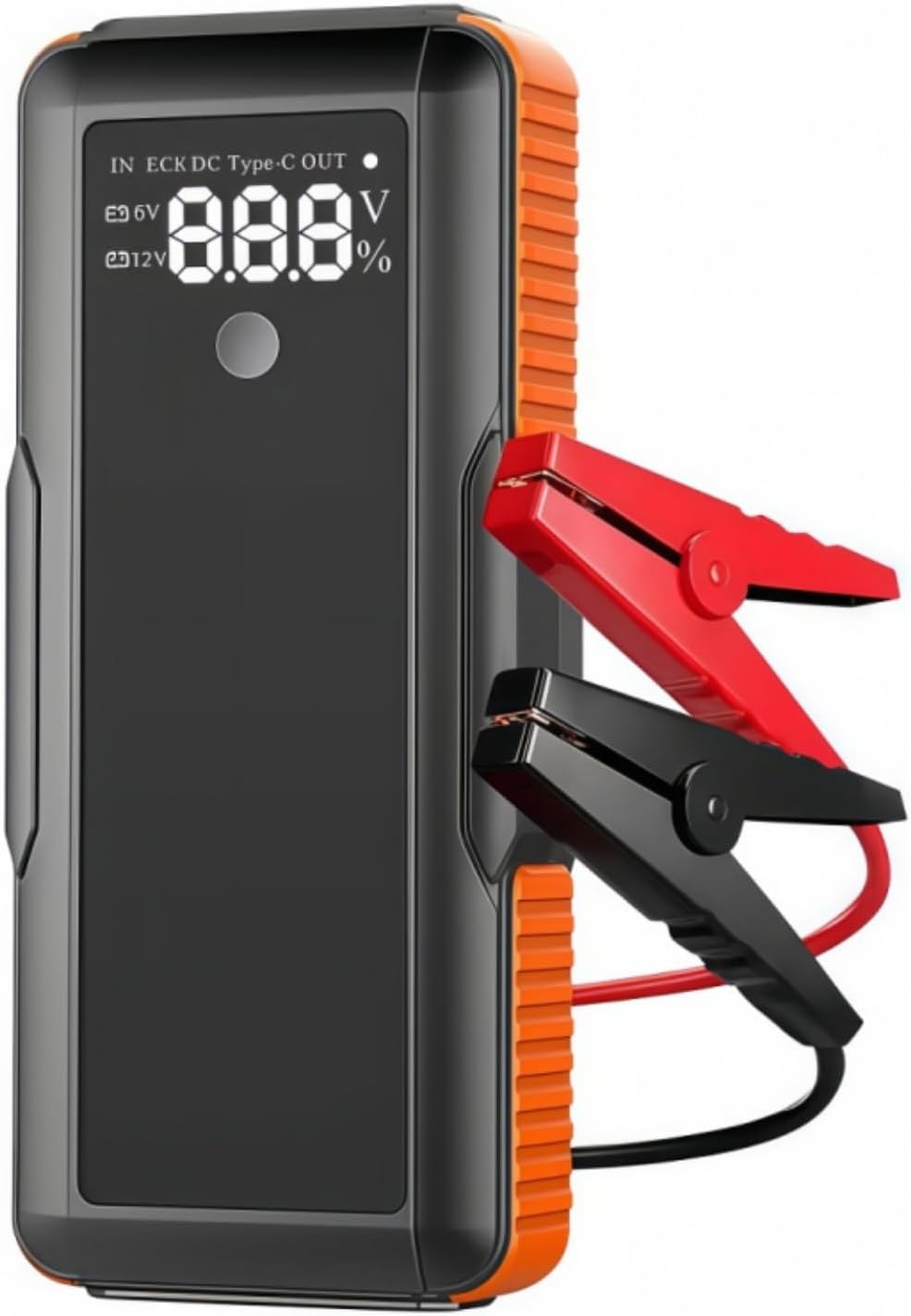 12V Super Capacitor Jump Starter, Batteryless Portable Jump Box, Jumper Cables for for 6.0 Gas & 4.0 Diesel Cars, No Pre-Charge with Built-in Supercapacitor, Portable Emergency Auto Starter