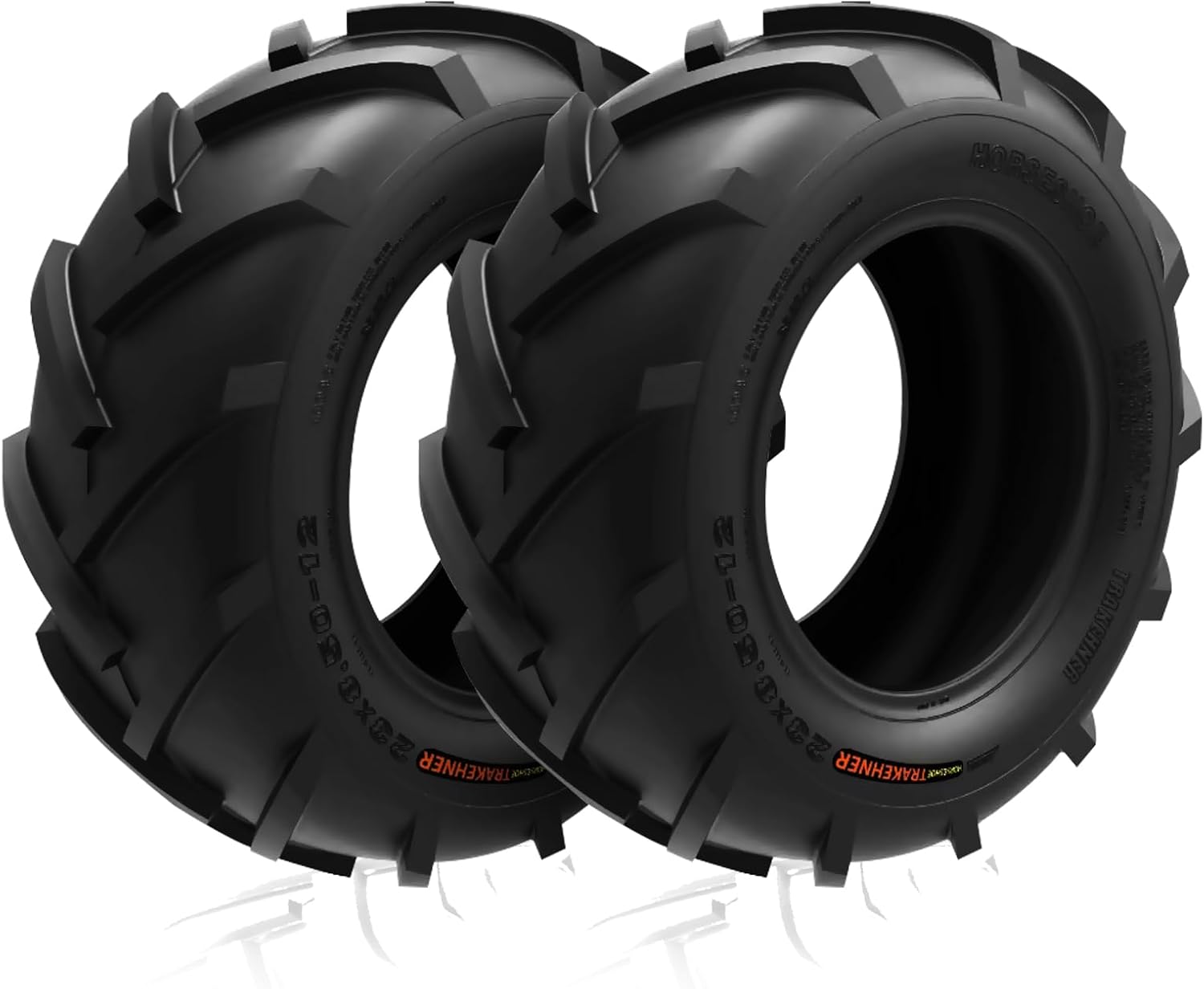 HORSESHOE TRAKEHNER Super Lug-King 2 New Ditch Witch Trencher AG Farm Lawn Tractor Tires Color-Sidewall Heavy Duty (23x8.50-12 6Ply)