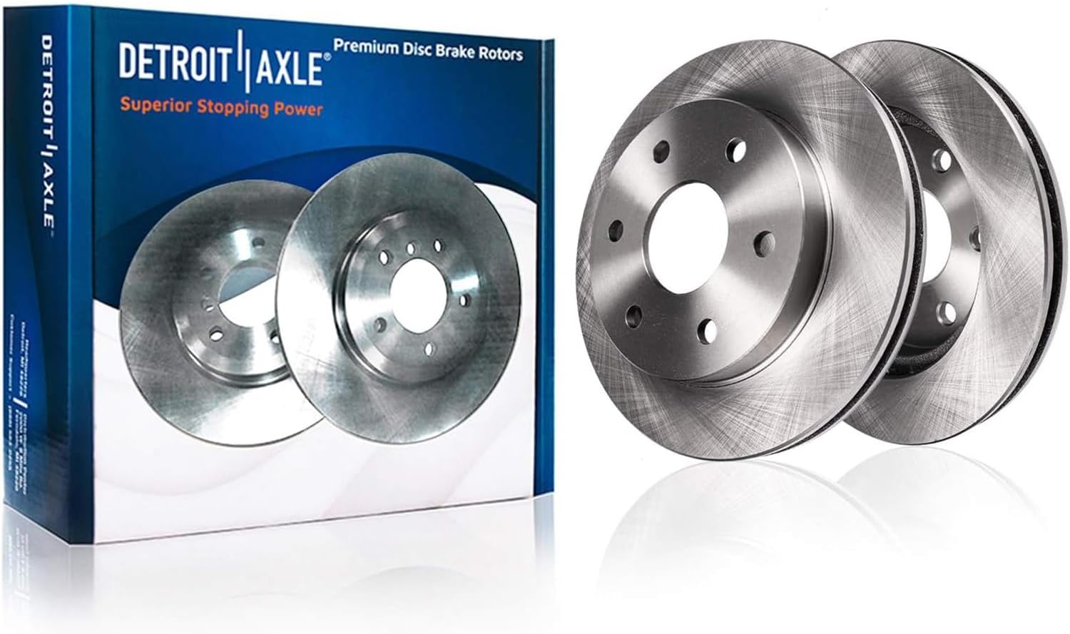 Detroit Axle - Brake Kit for Toyota 2010-2018 4Runner Lexus GX460, Disc Brake Rotors Ceramic Brakes Pads 2011 2012 2013 2014 2015 2016 2017 Replacement
