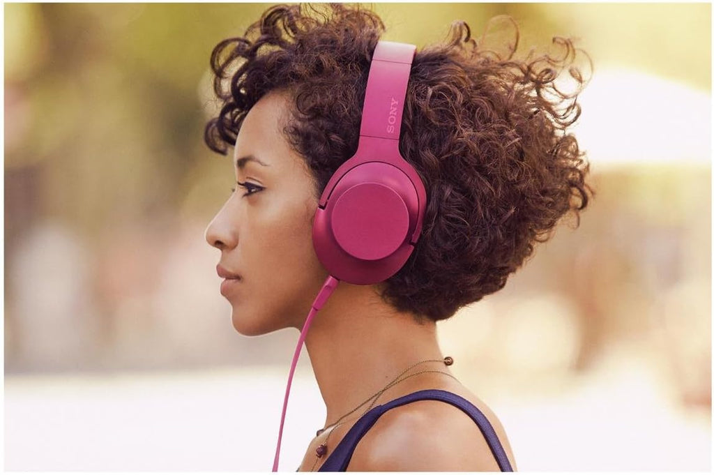 Sony h.ear on Premium Hi-Res Stereo Headphones (wired), Bordeaux Pink
