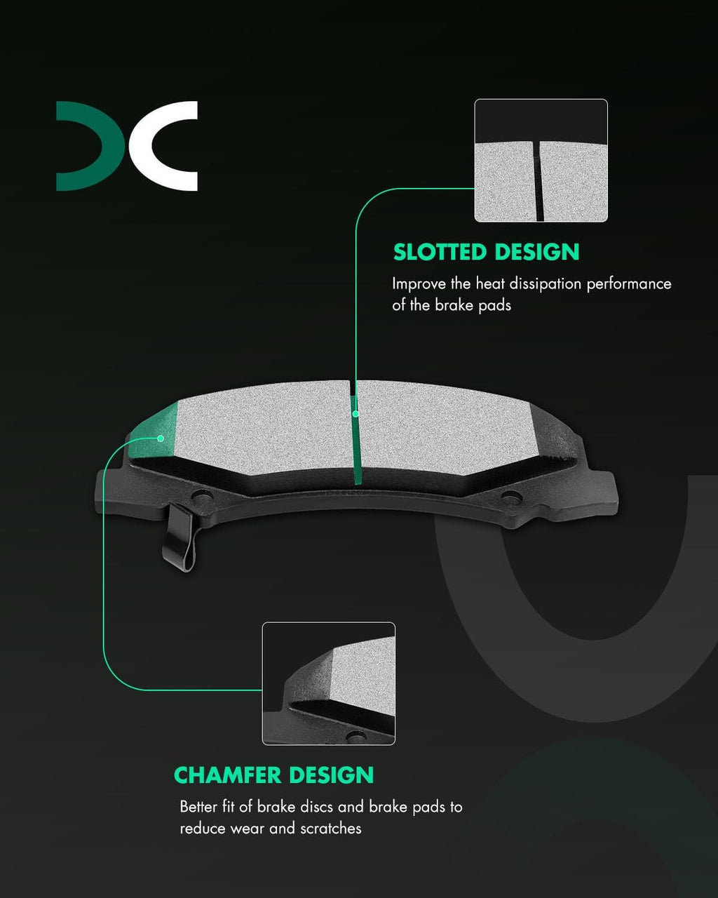 SCITOO Front 11.93' Rear 10.94' Brake Pads and Rotors Kits Fit For Chevrolet Impala 2006 2007 2008 2009 2010,For Chevrolet Monte Carlo 2006-2007