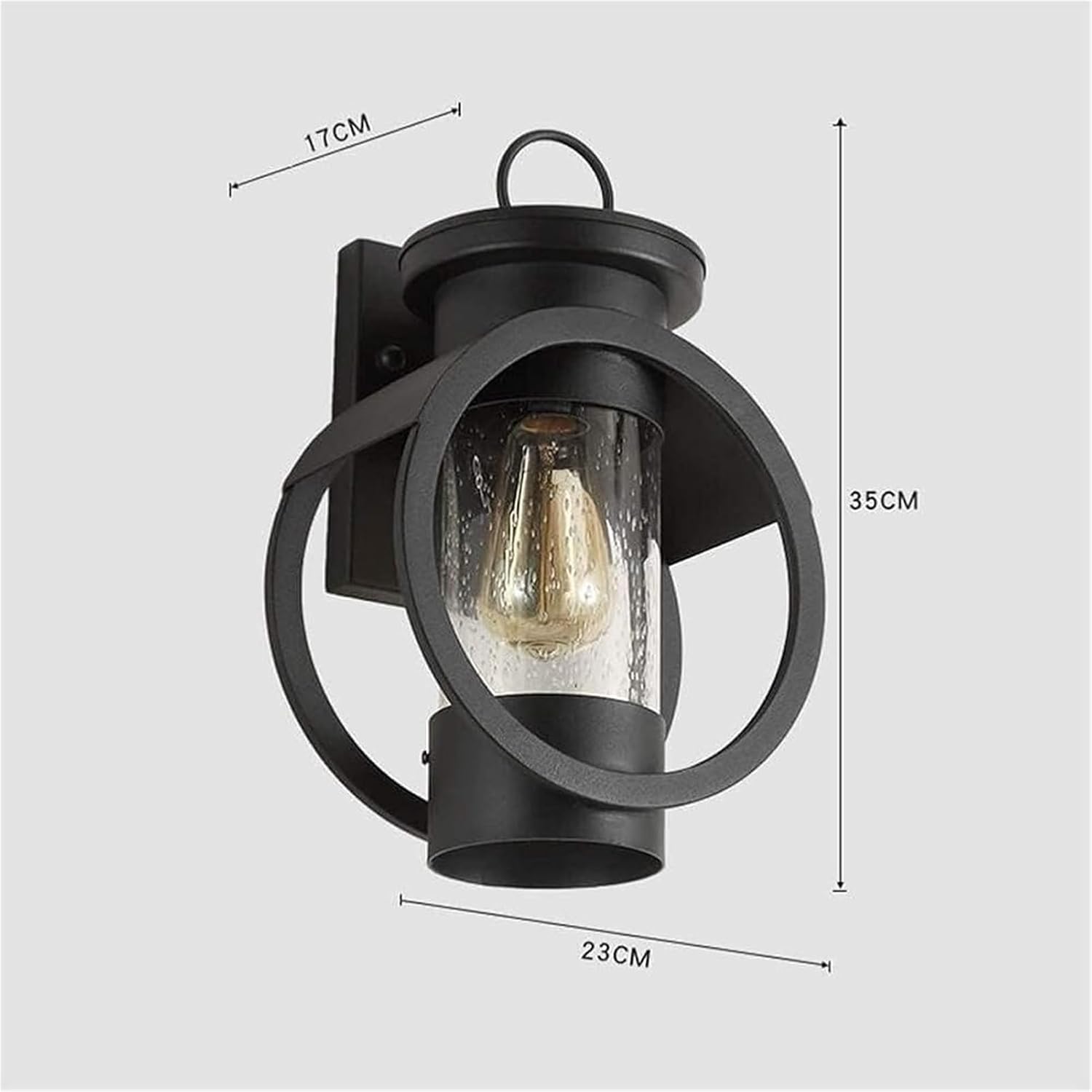 Wall Lamp Retro Outdoor Waterproof Wrought Iron Antique Lights Sconce Balcony Aisle Exterior Mount Fixture Luxury