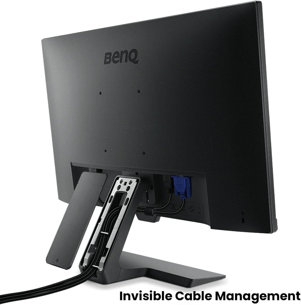 BenQ GW2480 Computer Monitor 24' FHD 1920x1080p | IPS | Eye-Care Tech | Low Blue Light | Anti-Glare | Adaptive Brightness | Tilt Screen | Built-in Speakers | DisplayPort | HDMI | VGA,Black