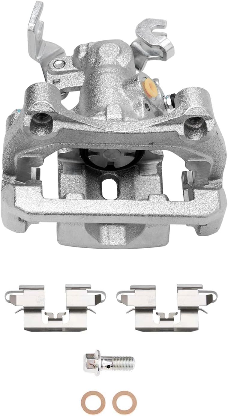 Detroit Axle - Rear Brake Kit for Ford Fusion Lincoln MKZ Zephyr Mazda 6 Mercury Milan, 11.02'' inch Drilled & Slotted Brake Rotors Brake Caliper Replacement