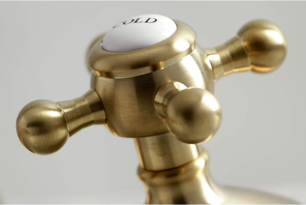 Kingston Brass KS1167BX 8 in. Widespread Bathroom Faucet, Brushed Brass