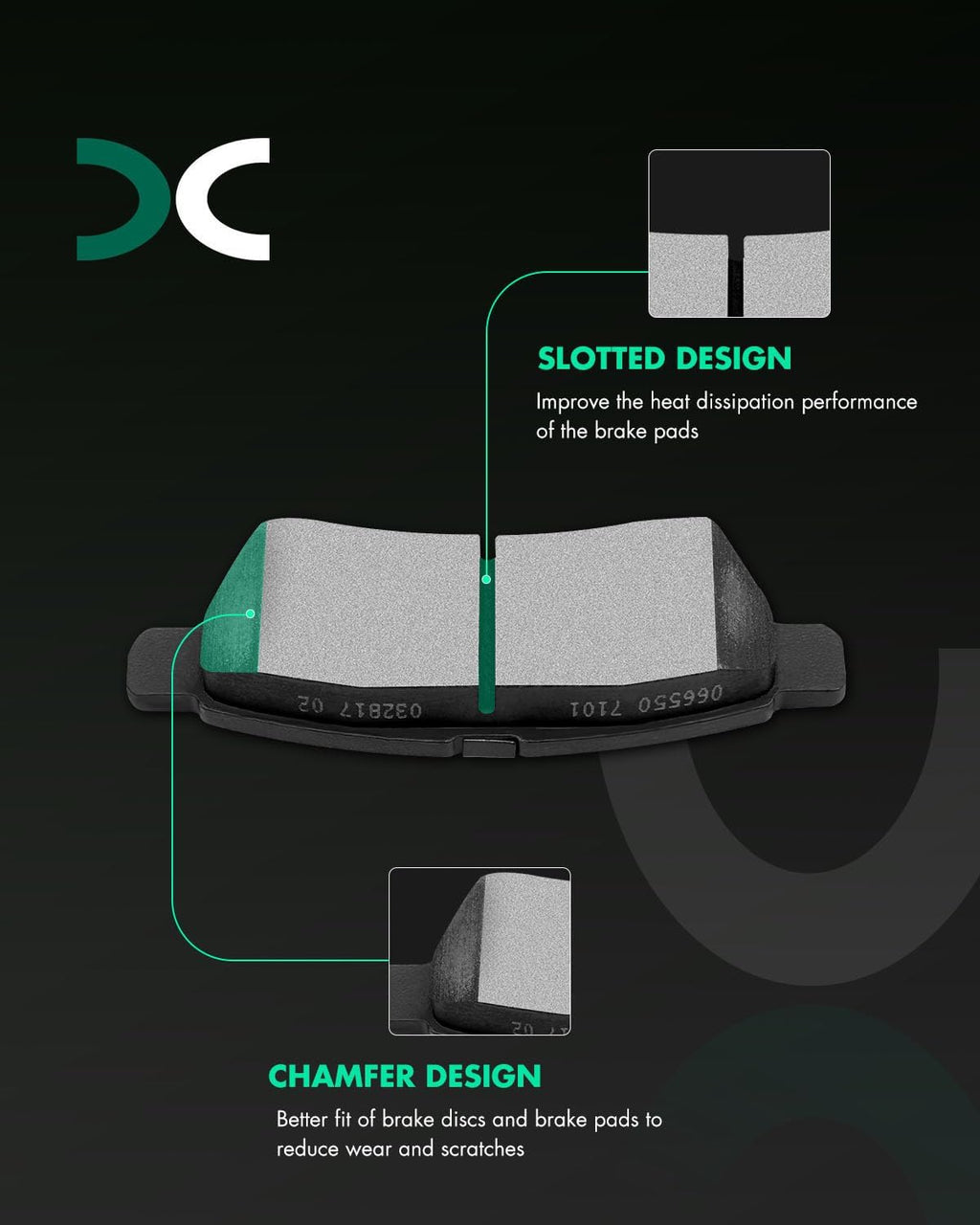 SCITOO Brake Kit Rear Brake Rotors and Ceramic Brake Pads fit for 2005-2018 for Nissan Frontier,2005-2015 for Nissan Xterra,2009-2012 for Suzuki Equator