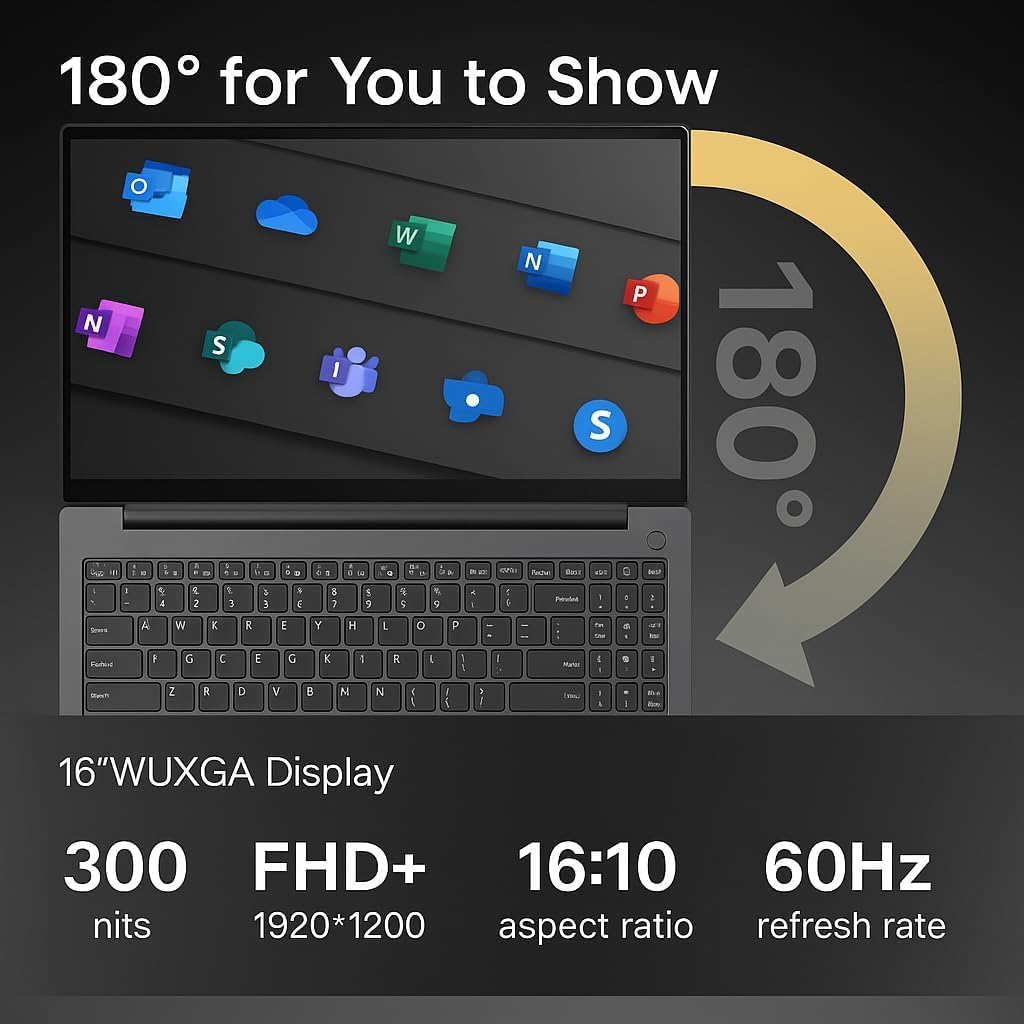 Lenovo Newly Released 16' Thinkpad Touchscreen Laptop(2025/2026 Edition) with Microsoft Office, Intel Core Ultra 5 125U, 64GB RAM, 4TB SSD, Backlit Keyboard, Fingerprint Reader, Windows 11 Pro-WOWPC