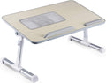 Laptop Stand Adjustable Height,Folding Laptop Table,Laptop Stand with Fan,for Bed Sofa Couch Office