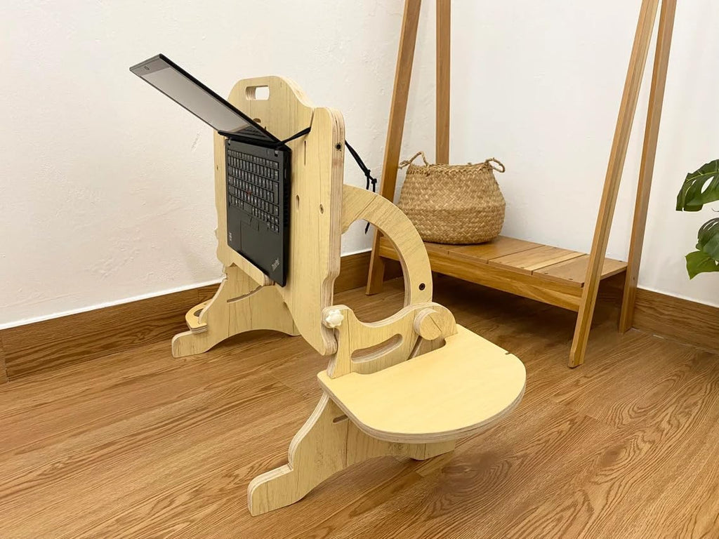 Laptop Desk Designed for Lying Down Sitting Posture, Helping to Relax The Neck & Back, Various Positions: Sitting Lying On Bed, Sofa, Floor