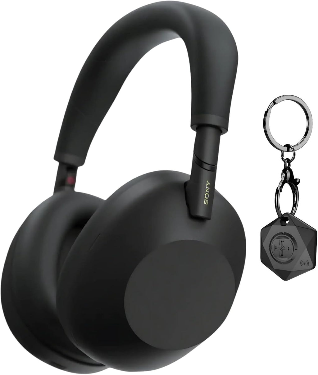 Sony WH-1000XM6 Wireless Noise-Canceling Headphones with QN3 Processor (Black) Bundle with Finder Key Chain (2 Items)