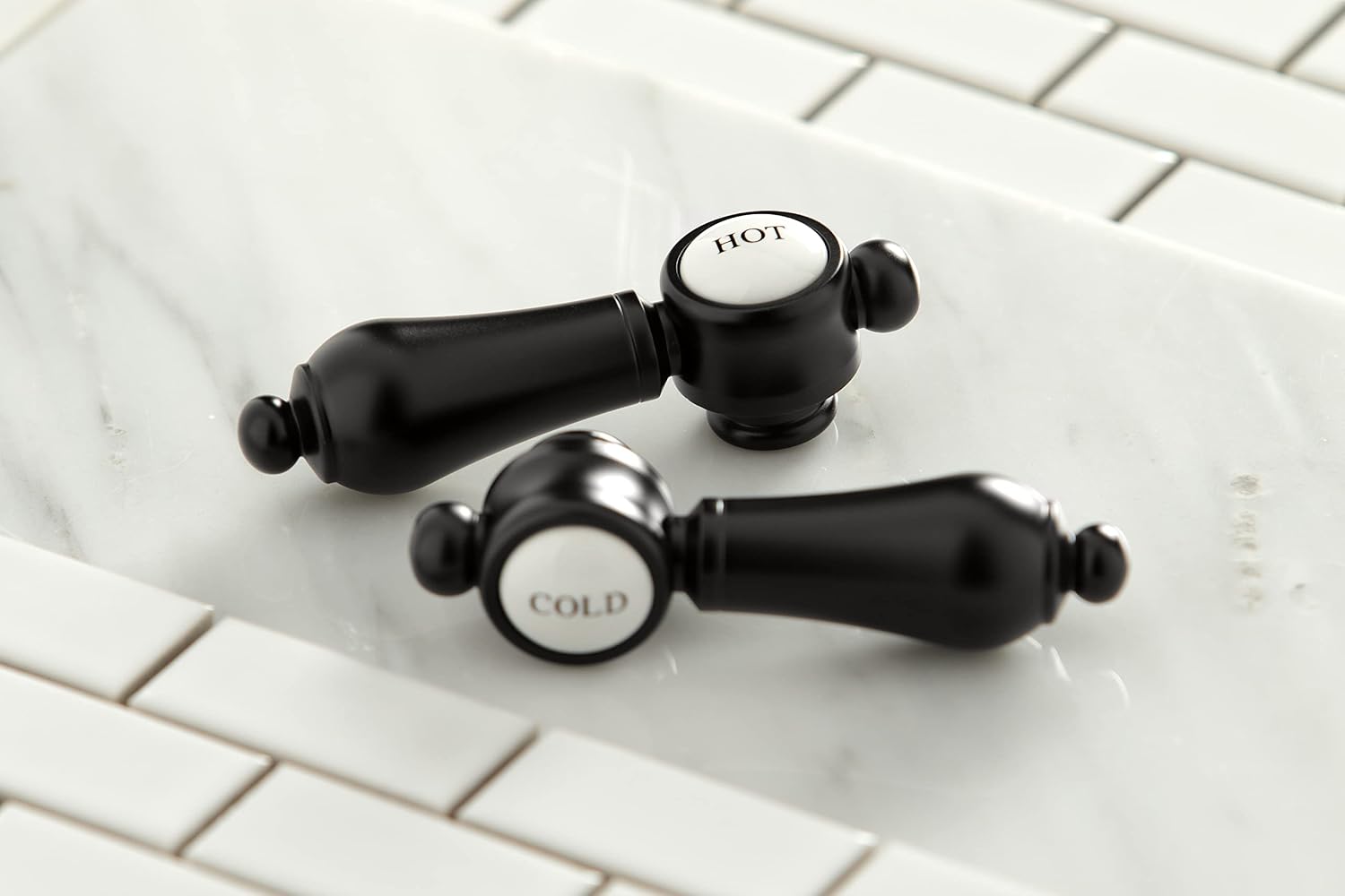 Kingston Brass KS2980BAL Heirloom Widespread Bathroom Faucet, Matte Black, 13.63 x 6.31 x 11.5
