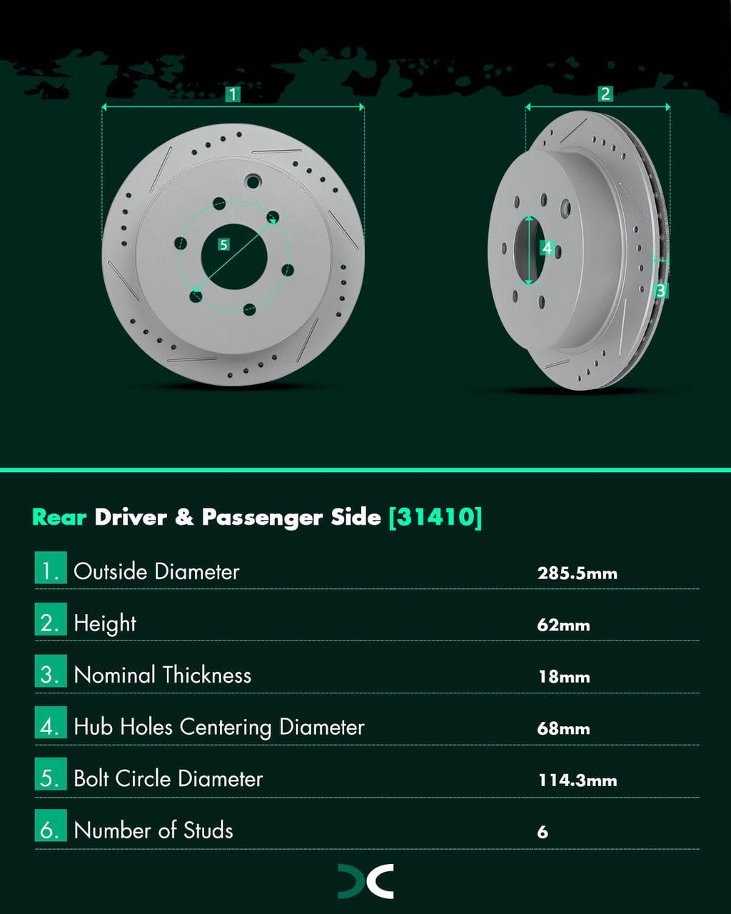 SCITOO Front Rear Brake Pads and Rotors Kits Fit For Nissan Frontier 2005-2019,For Nissan Xterra 2005-2015,For Suzuki Equator 2009-2012