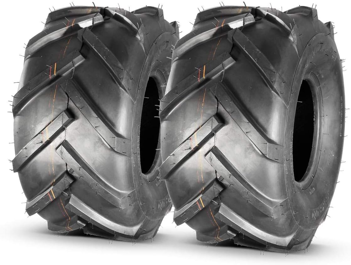 MaxAuto 20x10-8 Ag Lug Riding Mower Tires, 20x10.00-8 Garden Tractor Turf Tires, 20x10x8 Super Lug Ag Tractor Tire, 4Ply Tubeless, 1190lbs Capacity, Set of 2
