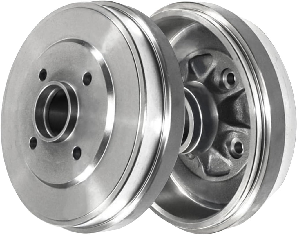 Detroit Axle - 8pc Brake Kit for 2012-2019 Nissan Versa Note, 2015-2017 Micra, Front Brake Rotors Ceramic Brakes Pads, Rear Brakes Drums Semi-Metallic Brake Shoes Replacement : 10.24' inch Rotor