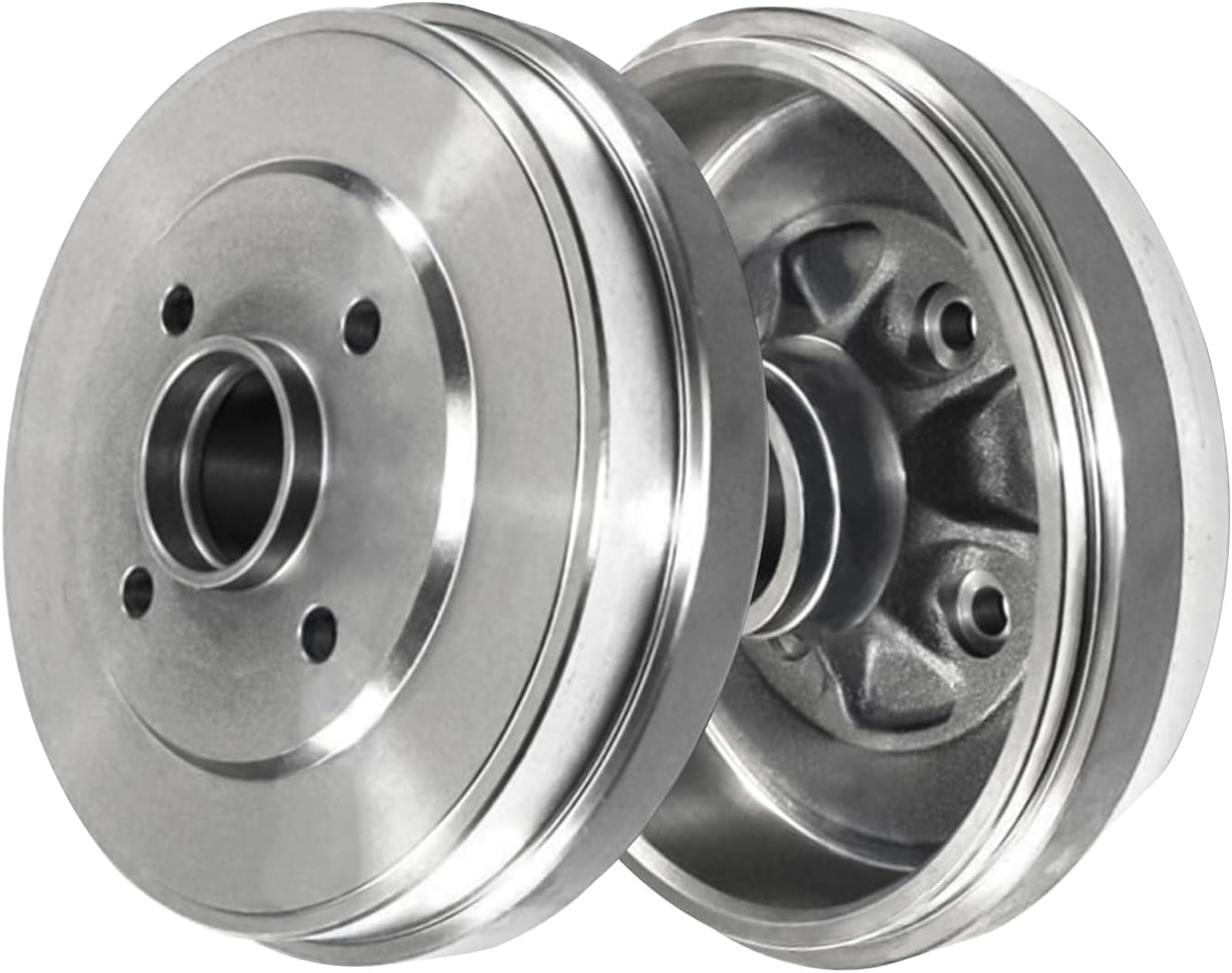 Detroit Axle - 8pc Brake Kit for 2012-2019 Nissan Versa Note, 2015-2017 Micra, Front Brake Rotors Ceramic Brakes Pads, Rear Brakes Drums Semi-Metallic Brake Shoes Replacement : 10.24' inch Rotor