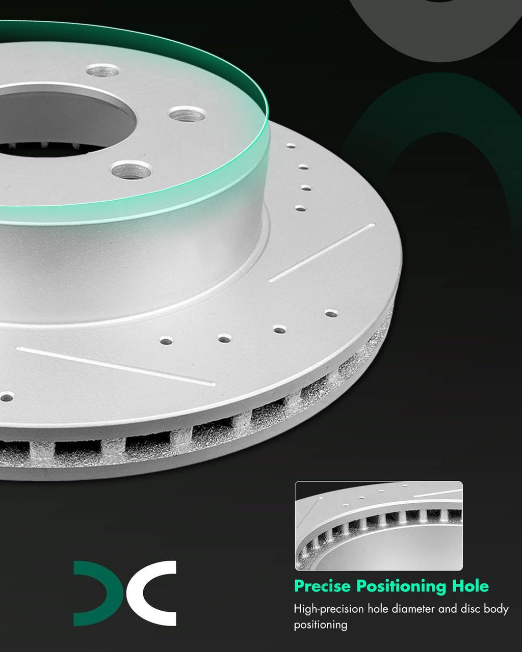 SCITOO Brake Kit Front Brake Rotors and Ceramic Brake Pads fit for 2000-2002 for Dodge Dakota,2000-2002 for Dodge for Durango