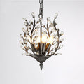 American Country Retro Crystal Chandelier Branch Wrought Iron Living Room Dining Room Bedroom Bathroom Corridor Villa, Luxury