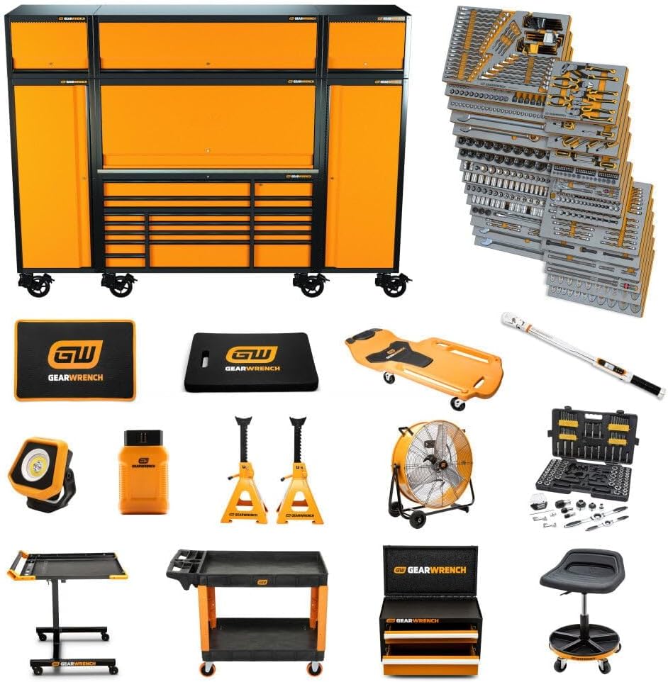 GEAREWRENCH 1858 Piece MEGAMOD Mechanics Tool Set in Premium Modular Foam Trays with Tool Storage & Shop Equipment | MEGAMOD1858