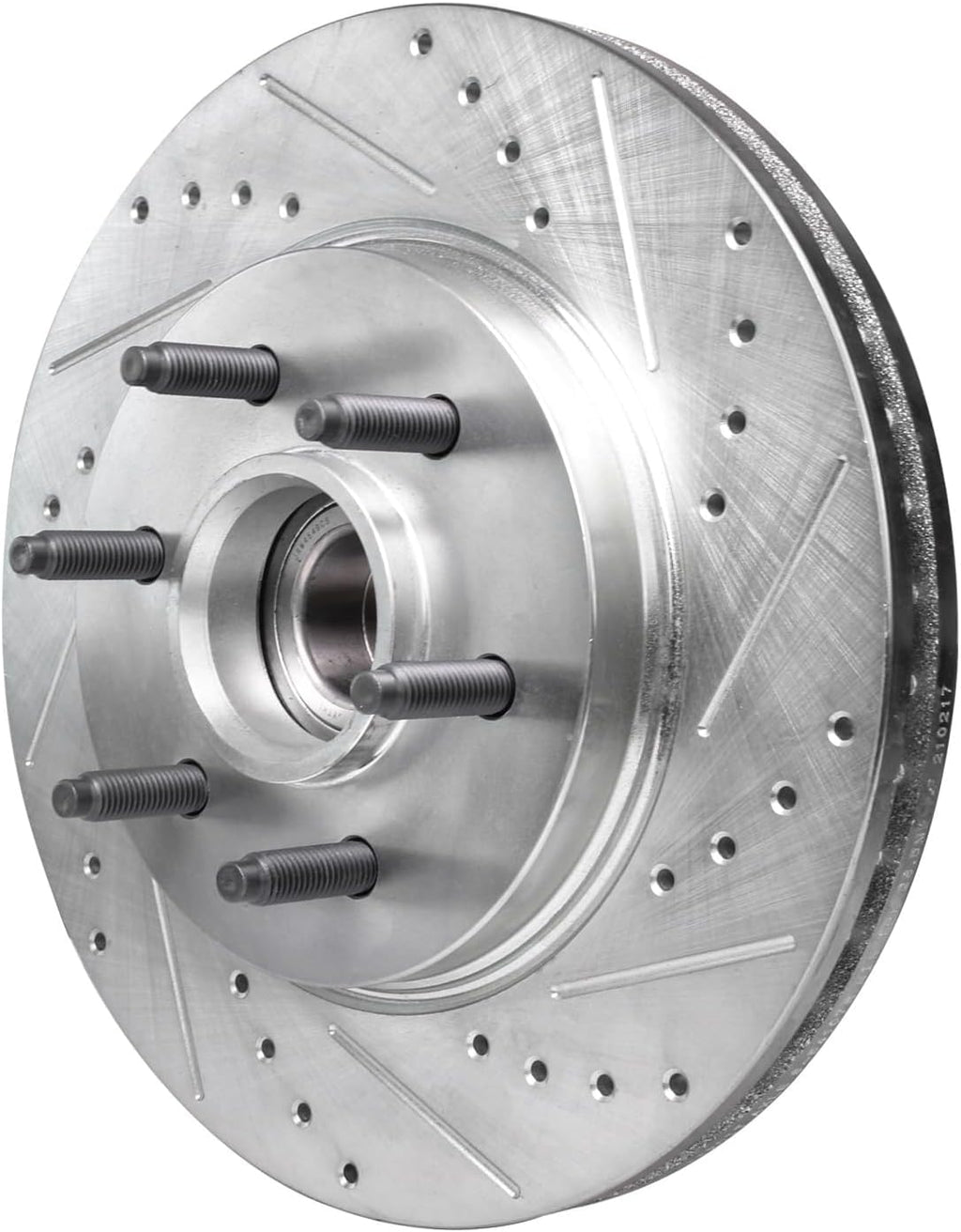 Detroit Axle - RWD 6 Lugs Front Brake Kit for 04-08 Ford F-150 06-08 Lincoln Mark LT 2004 2005 2006 2007 2008 Drilled and Slotted Brake Rotors Ceramic Brake Pads Replacement Brakes Kit