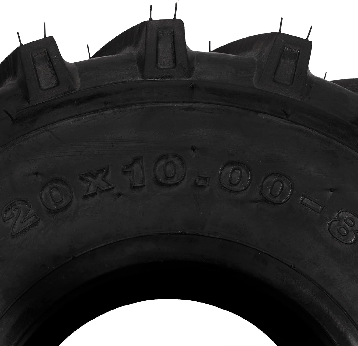 TUFFIOM Set of 2 Lawn Mower Tires 20x10.00-8 4PR Turf Tire for Garden Tractor Riding Lawnmower, Tubeless