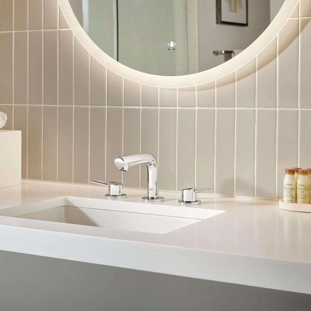 GROHE 20572001 Concetto, 8-inch Widespread 2-Handle S-Size Bathroom Faucet 1.2 GPM, Chrome