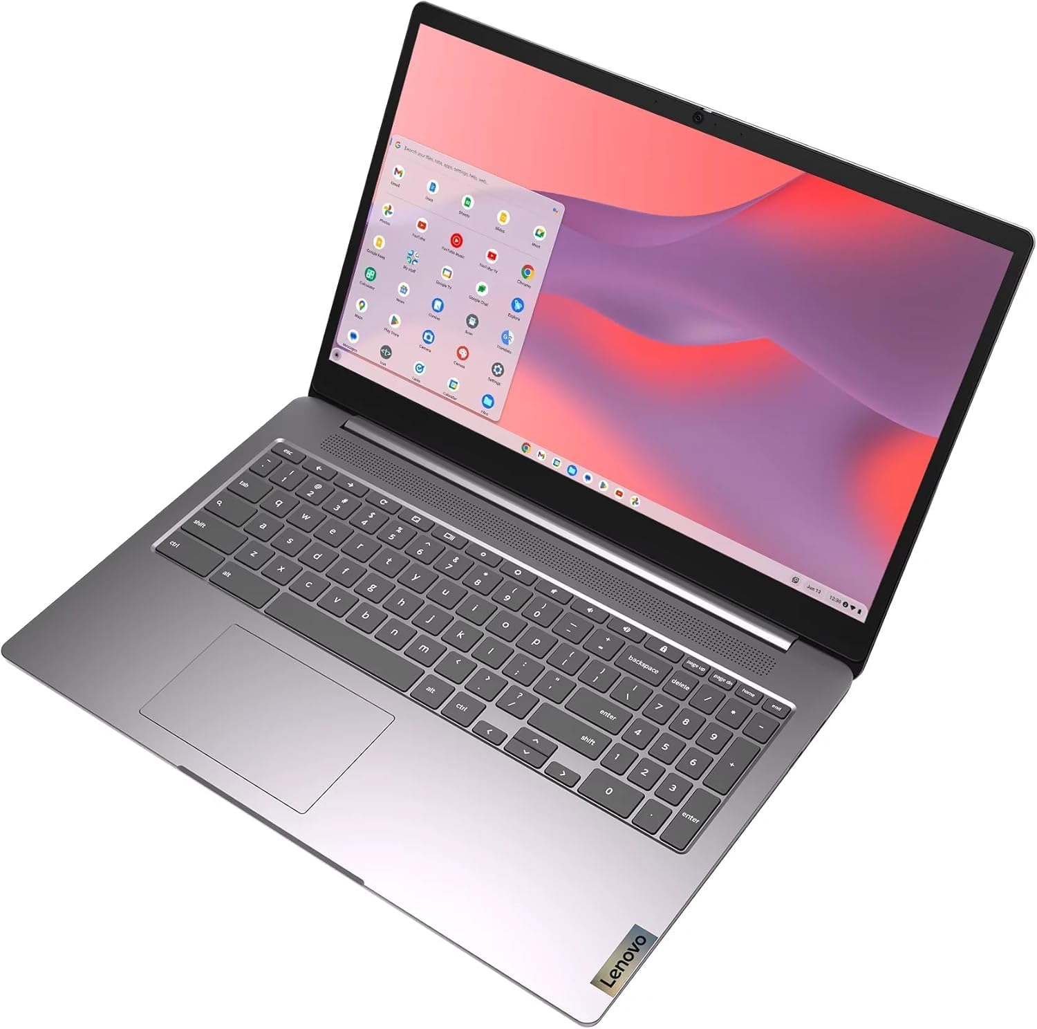 Lenovo IdeaPad 3i Chromebook 15.6' FHD Laptop, Intel Celeron N4500, 4GB Memory, 64GB eMMC + 128GB Memory Card Storage, Chrome OS, Artic Grey with Accessories