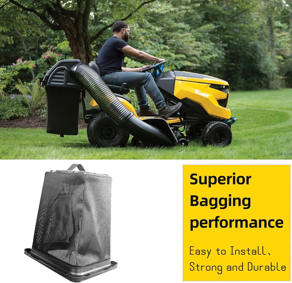 deawater 19A30031OEM 42inch or 46inch Double Bagger for Cub Cadet, Craftsman MTD Riding Mower Bagger Riding Lawn Mowers (2010 and After) and Other Top Models