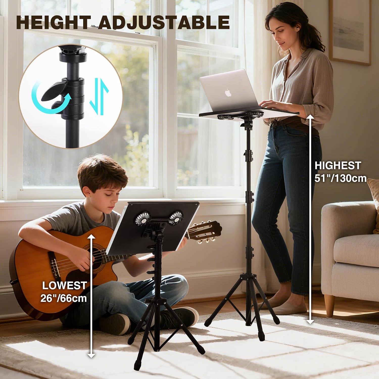 3-in-1 Complete DJ Set, Mobile DJ Workstation with Adjustable Stand & Cooling Fans, Ergonomic Performance Chair, and Portable Facade Booth, for Home Studio, Gigs, Weddings