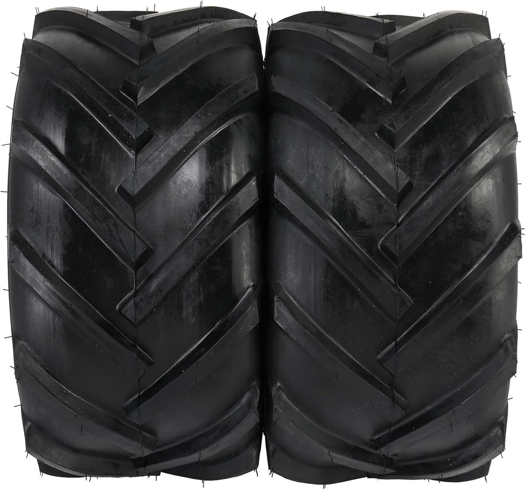 TUFFIOM Set of 2 Lawn Mower Tires 24x12.00-12 6PR Turf Tire for Garden Tractor Riding Lawnmower, Tubeless