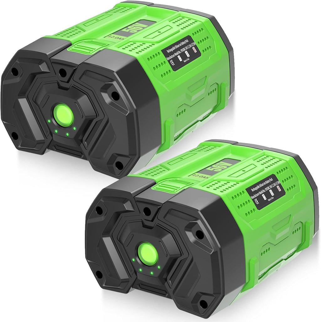 [ 12,000 mAh Ultra-High Capacity ] 2-Pack 56V Lithium Ion Battery Replacement for EGO 56V Battery Compatible with All EGO 56V Battery Power Tools CS1604 CS1804 HT2400 LB6504 PH1400 Tools Battery