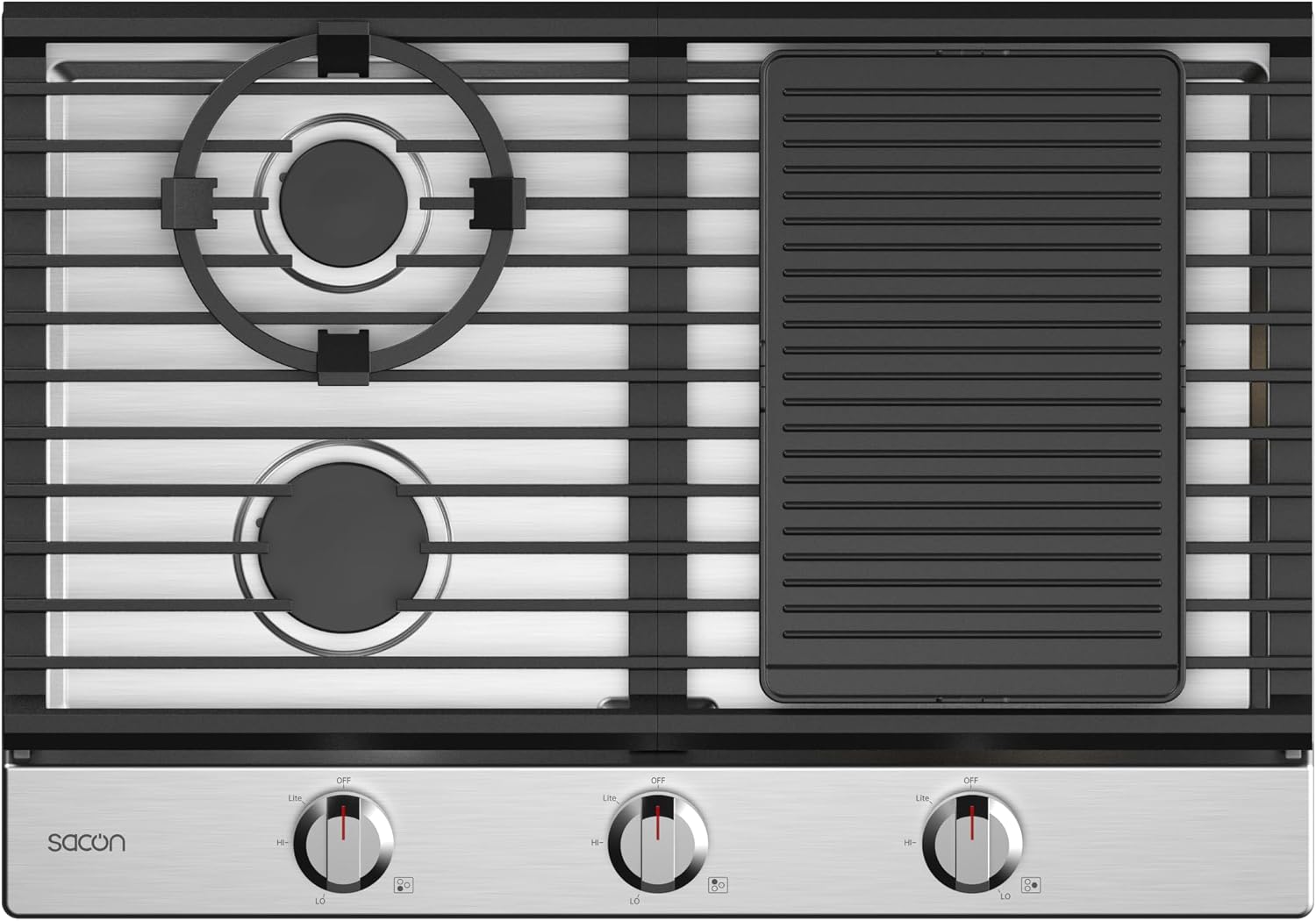 Sacon 30' Flower Series String Grill Pro Gas Cooktop With LP Convert Kit (String Grill Pro)