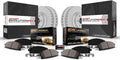 PowerStop Front and Rear Brake Kit for Mazda CX-30 2020-23 - Fully-Coated Disc Rotors with Z17 Ceramic Brake Pads Replacement, CRK9137