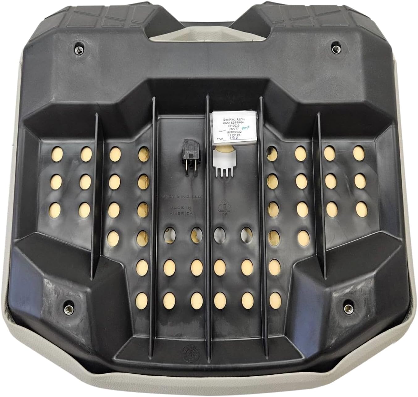 Ariens Gray Universal Lawn Mower Zero Turn Seat 16'' Back 11.25x11 Mount, 05286100