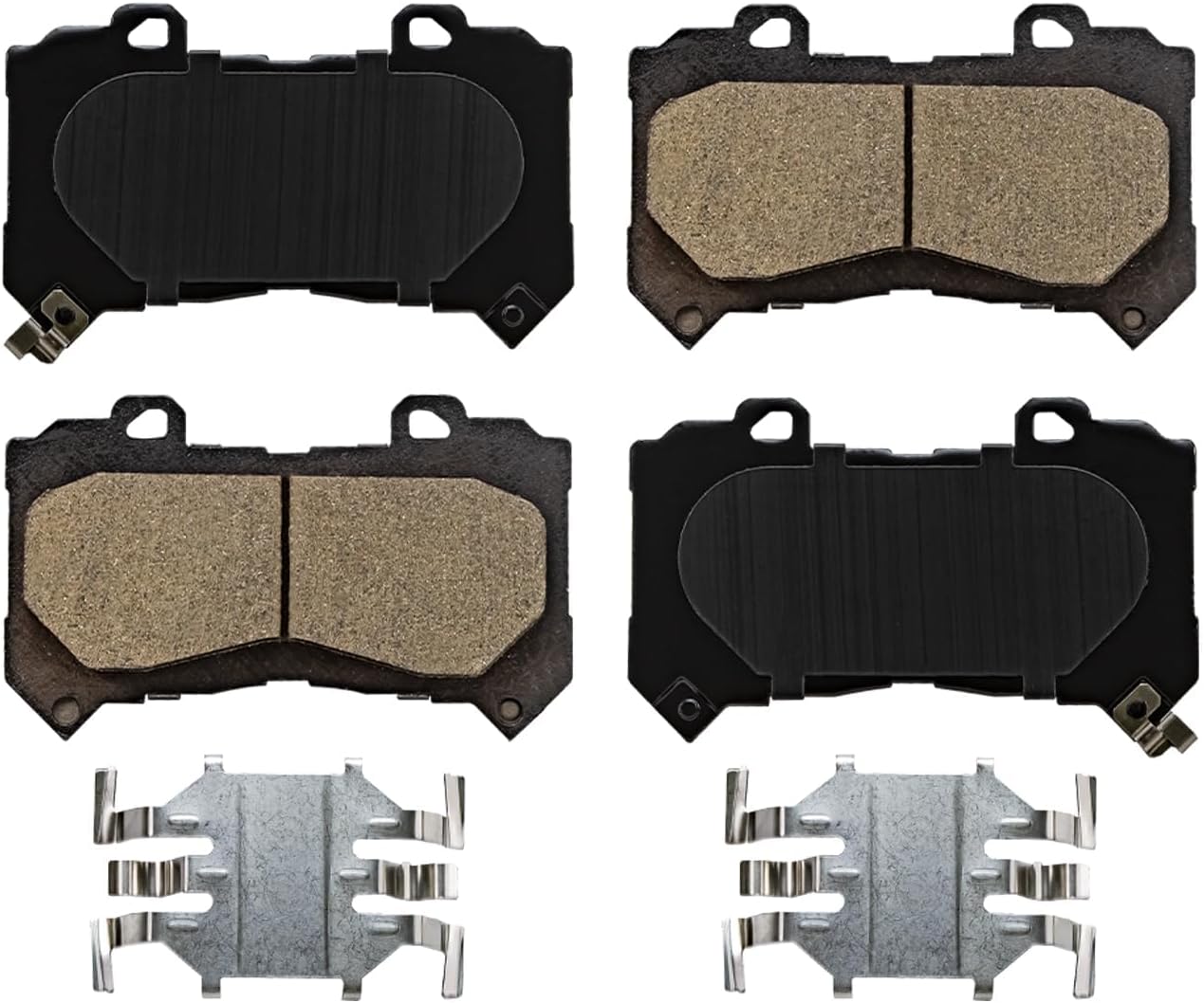 Detroit Axle - Brake Rotors for 2015-2020 Chevrolet Colorado GMC Canyon, 12.20' inch Front and 12.76' inch Rear Disc Brake Rotors Ceramic Brake Pads 2016 2017 2018 2019 Replacement