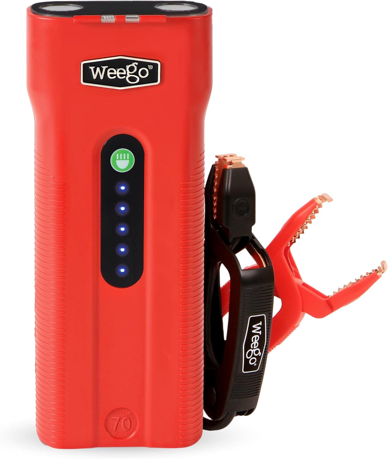 Weego 70 Jump Starter & Trickle Charger Bundle – Powerful Battery Solution for Your Vehicle - 700 Cranking / 2500 Peak Amps