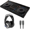 DDJ-GRV6 4-Channel DJ Controller with StreamEye Cans50 Professional Studio Headphones