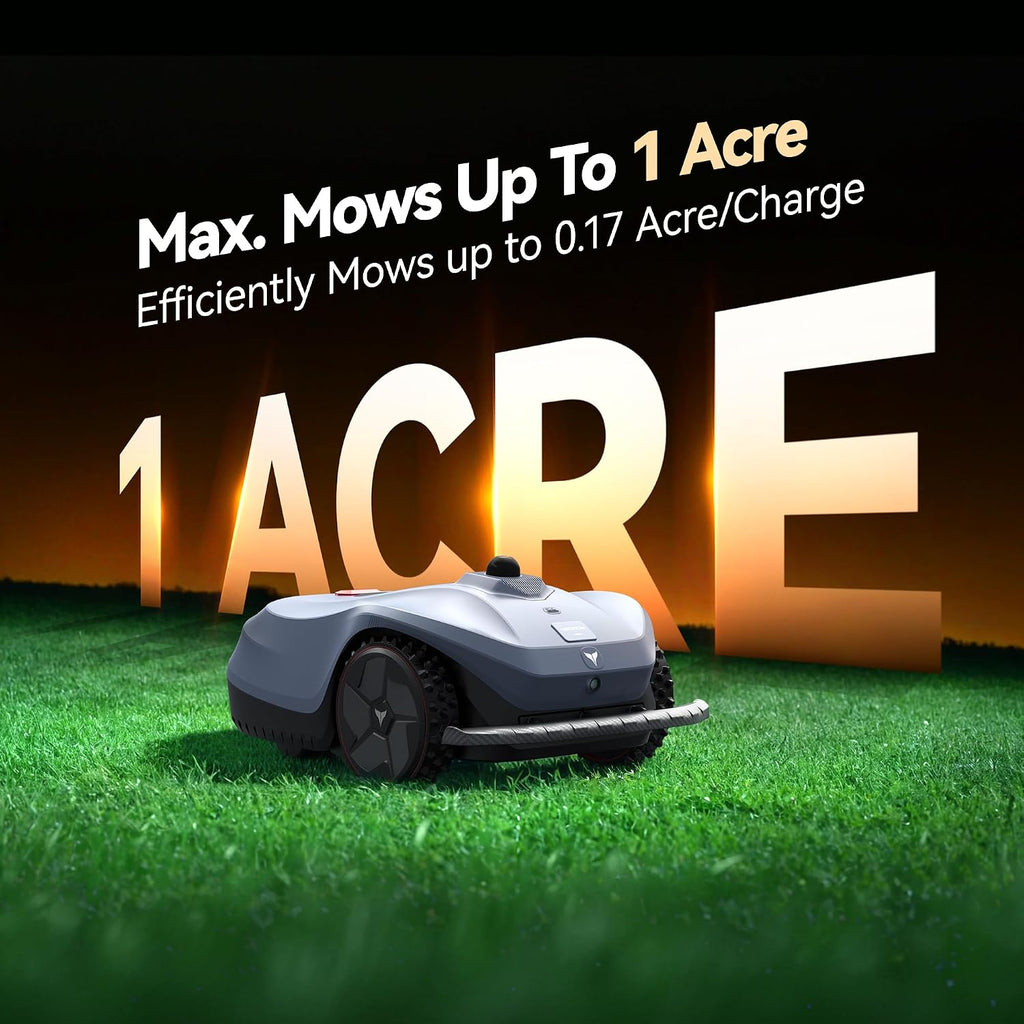 Neomow X2 360° 3D LiDAR Robot Lawn Mower, Wire Free for 1 Acre, No RTK Antenna, 4G App Control, GPS Anti-Theft, 13Ah, IPX6, Supports Upgrade AI Bionic Triple Vision Module for Auto-Mapping