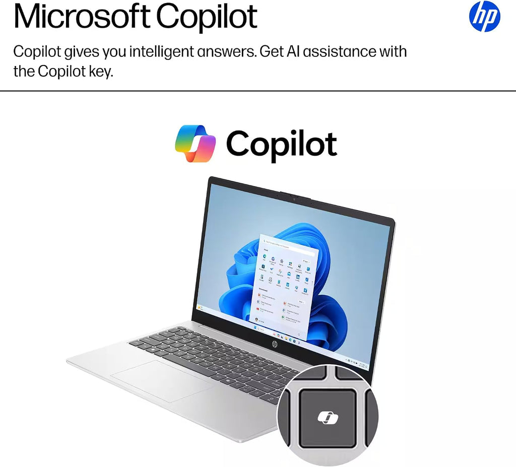 HP Pavilion Business Laptop Computer, Copilot AI, 15.6' FHD IPS Display, 8-Core AMD Ryzen 7, 16GB RAM, 1TB Storage (512GB SSD+500GB Ext), Numeric Keypad, HubxcelAccessory, Win 11 Pro, Lifetime Office