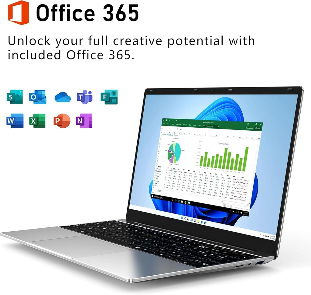 FUNYET Laptop Computer, Gaming Laptops 2026, 14 Inch Lap Top PC Windows 11 Pro, 16GB RAM 512GB SSD, Intel N5095 Processor(up to 2.9 GHz), Office 365, for Business and Students, 2-Year Warranty