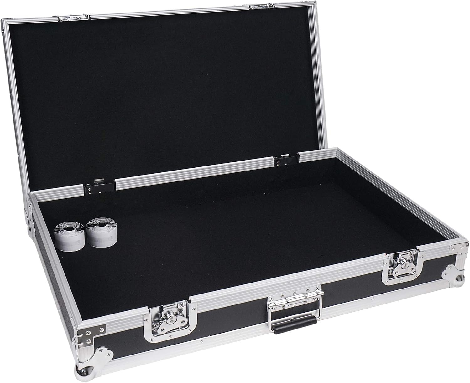 Sound Town Heavy-Duty Plywood Guitar Pedal board ATA Road Case with Pedal Mounting Tape fastener, Interior: 32.7' x 19' (STRC-PD2)