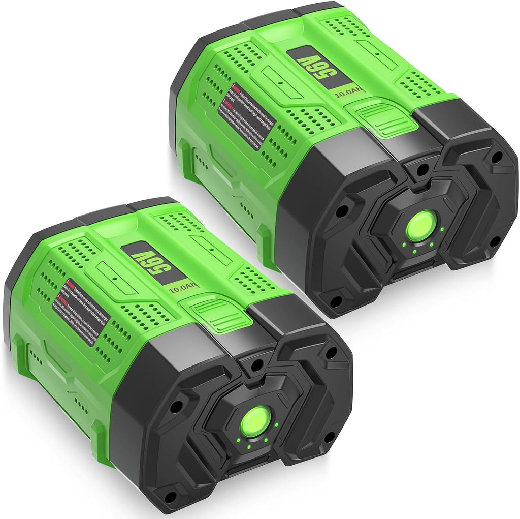 2Pack BA5600T 10000mAh 56V Replacement Battery for EGO 56V Battery 10.0Ah Compatible with EGO Battery 56Volt Cordless Tools (Green)
