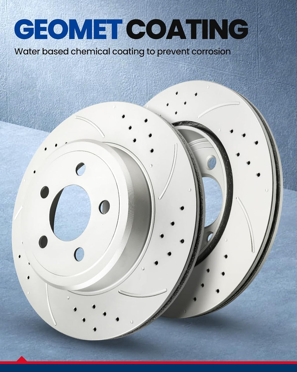 KAX Rear Brake Pads and Rotors for BMW 328i xDrive 2009-2013, X1 2013-2015, 328xi 2007-2008, Drilled and Slotted Vented Brake Rotor Ceramic Brake Pads Replacement (#34317+D1267, 11.81inch, 300MM)