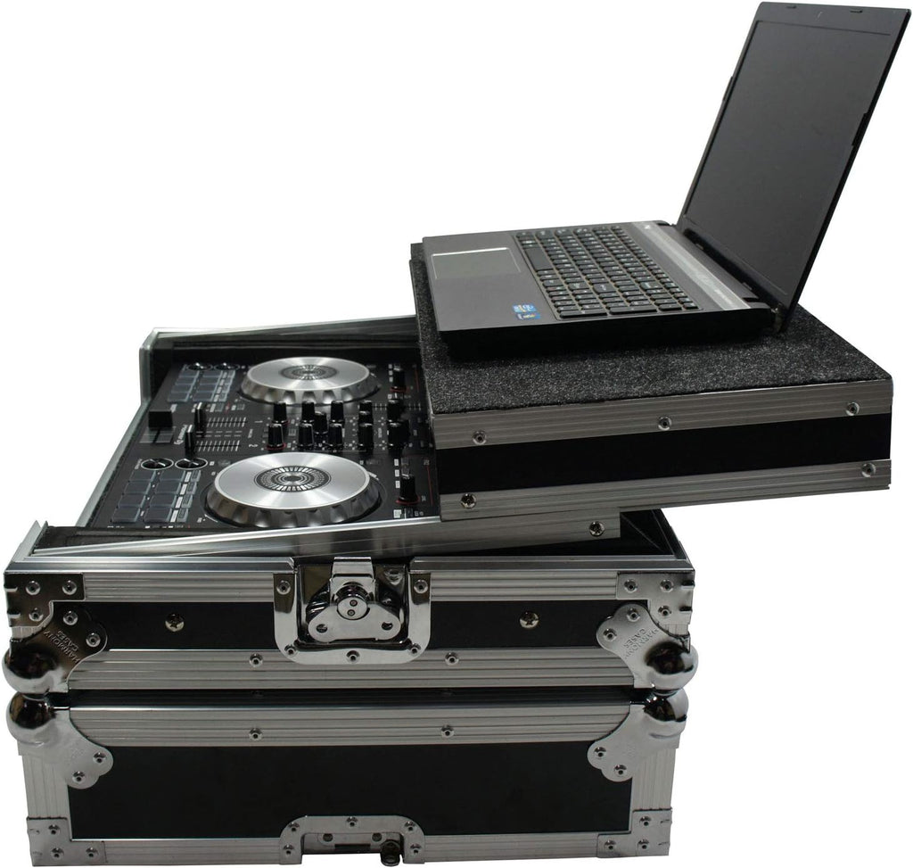 Harmony Audio Harmony HCMINILT Flight Glide Laptop Stand DJ Custom Case Compatible with American Audio VMS4.1