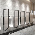 Urinal Partition Protection Screen Wall, Hanging Men's Urinal Privacy, Screen, Toilet Partition, Suitable for Bathroom, Hotel (Black Wrought Iron 3pcs)