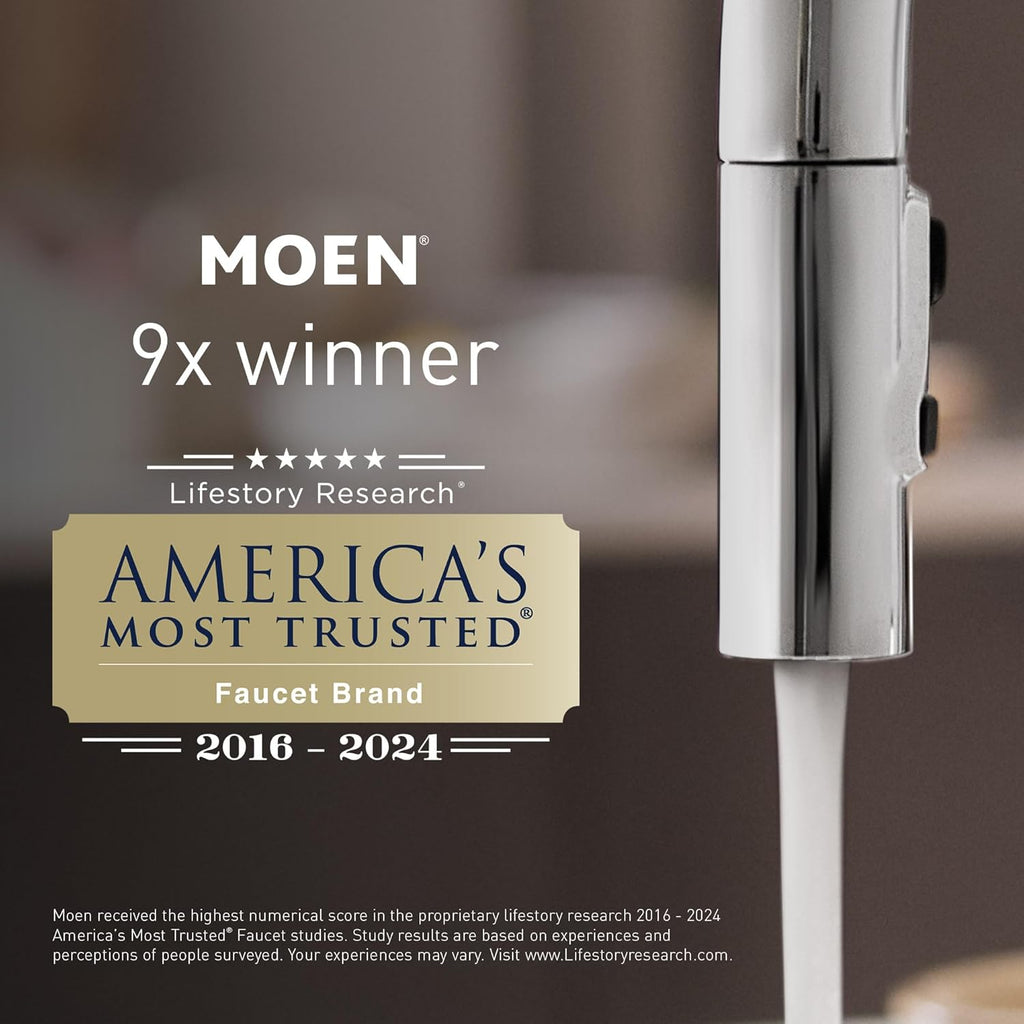 Moen Verso Infiniti Dial Square Rain Shower Head, 7-Inch Diameter Spray Head, Brushed Nickel, 220R5BN